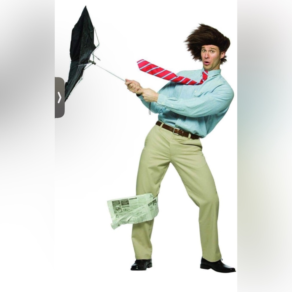 Rasta Imposta Caught in the rain adult costume. Nwt